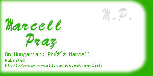 marcell praz business card